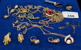 Collection of Quality Costume Jewellery, including Kirks Folly, comprising a pair of drop earrings,