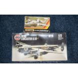 Vintage Airfix Models, 1 x Lancaster Bomber III Avro (1-72), and 1 x A-10A Fairchild (1-72)