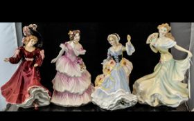 Four Royal Doulton Figurines, comprising 'Millennium Celebration' HN 4201, 'Joy' HN 4053,