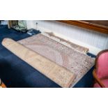 Cream Ground Persian Carpet, overall bijou design, unused, measures 350 x 250.