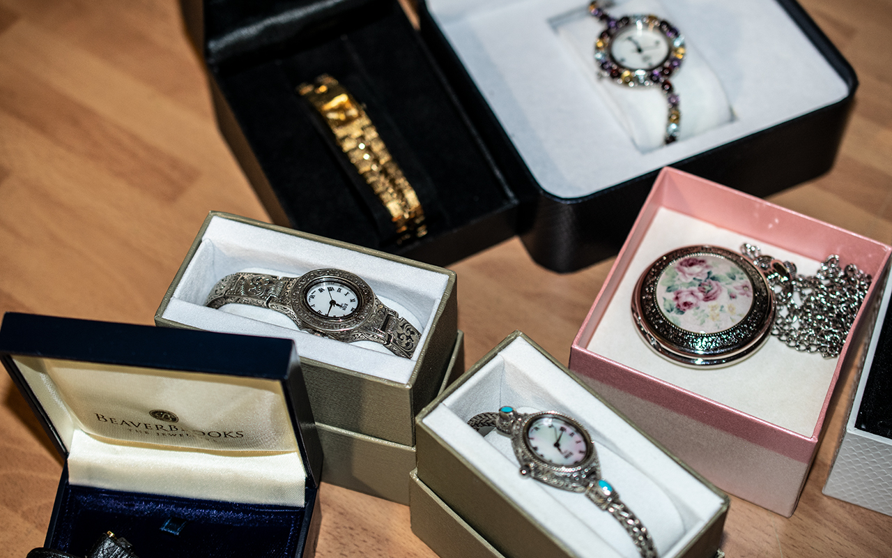 Large Collection of Ladies Fashion Watches, 13 in total, mainly unused, some with labels, - Image 2 of 4