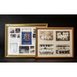 Football Interest - Two Framed Prints, the first England World Champions 1966,