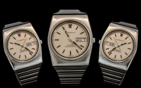 Omega Constellation Megaquartz Day Date Gentleman's Watch (Circa 1975). Recent battery replacement.