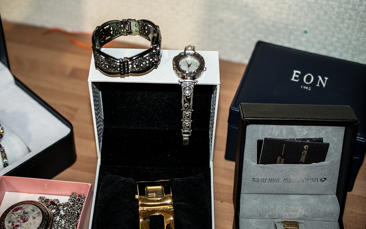 Large Collection of Ladies Fashion Watches, 13 in total, mainly unused, some with labels, - Image 3 of 4