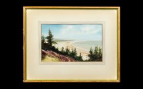 George Trevor Original Watercolour of the Norfolk Coast, a lovely quality watrcolou ,