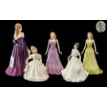 Collection of Five Royal Doulton Figures, comprising 'Melissa' HN 3885,