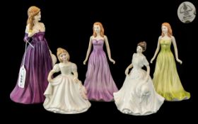 Collection of Five Royal Doulton Figures, comprising 'Melissa' HN 3885,