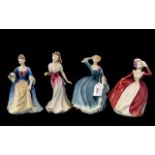 Collection of Four Royal Doulton Figures, comprising 'Tina' HN 3494, 'For You' HN 3863.