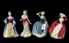 Collection of Four Royal Doulton Figures, comprising 'Tina' HN 3494, 'For You' HN 3863.