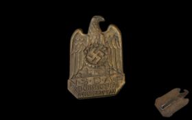 Third Reich Nazi German ReichsPartieTag Badge Nürnberg 1933.