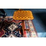 Modern Inlaid Coffee Table/Games Table, 21" square, 24" tall,