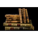 A Collection of Antique Books, 18th Century and early 19th Century, leather bound,