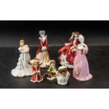 Collection of Porcelain Figures, including Royal Doulton 'Top of the Hill' HN 1834,