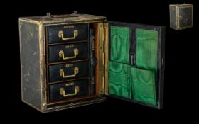 A Rare Novelty Jewellery Box in the form of a Miniature Victorian Safe.