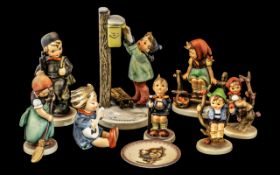 Collection of Hummel Figures, comprising 'Letter To Santa Claus' No 340 "Just Resting" No.