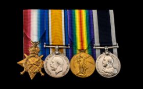 World War I - Naval ( British ) Group of Military Medals ( 4 ) Awarded to Henry Benjamin Smith,