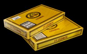 Two Sealed Packs of 25 Alvaro Cedros Cigars