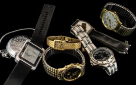 Collection of Gents Fashion Watches. Bag of Watches - Please See Attached Image.