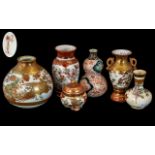 Collection of Antique Japanese Vases, six in total,