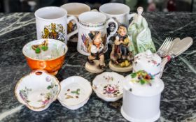 Collection of Assorted Porcelain, comprising Royal Crown Derby 'Posies' pin dish, Aynsley