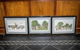 A Collection of Three Framed Limited Edition Prints, by artist Vincent Haddelsey,