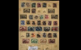 Stamp Interest - Germany Collection on Leaves Excellent comprehensive 1900 to 1945 Germany used