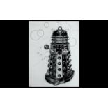 Doctor Who Interest Paul Cromptons Original Eye Catching Art - original pencil and ink sketch of