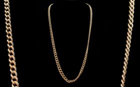 Victorian Period 1837 - 1901 Superb Quality 9ct Gold Long Albert Chain, Excellent Clasp.