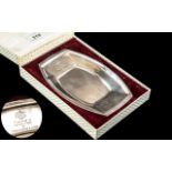 John Player & Sons Tobacco Interest - Solid Sterling Silver Ash Tray In Presentation Box. Awarded by