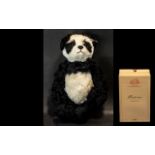 Steiff Panda Bear No. 00432, black and white 40 cm, limited edition 432/2000.