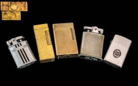 Collection of Five Lighters, to include a Dupont No.