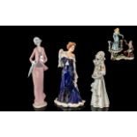 Collection of Porcelain Figurines, comprising Diana Vreeland 'Elegance' 11" figure,