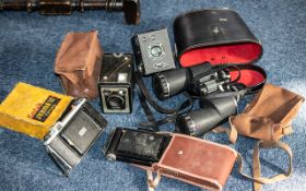 Camera Interest - Collection of Antique Cameras including Coronet No.