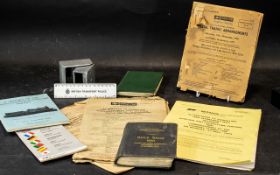 Box of Ephemera, comprising British Rail Special Traffic Arrangements dated December 1970,