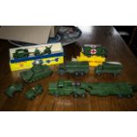 Collection of Die Cast Dinky Models, to include a 697 15 Pounder Field Gun Set, 651 Centurian Tank,