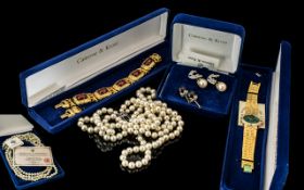 Collection of Costume Jewellery, to include Jackie Kennedy replica jewellery by Camrose & Kross,