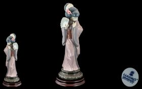 Lladro - Hand Painted Porcelain Figurine ' Chrysanthemum ' Model No 4990. Issued 1978 - Retired.