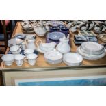 Royal Doulton Carnation Dinner Ware comprising of: 8 tea/side plates (6 1/2 inches),