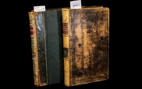 Two 19th Century Books - History & Antiquities of Lancaster by Matthew Gregson 1817 Full Leather