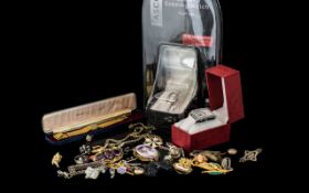 Collection of Costume Jewellery - comprising a boxed Ascot Ladies Evening Watch in gift box,