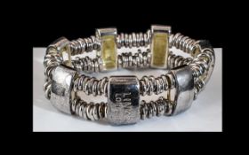 Ladies Silver Tone Links of London Bracelet superb quality, a good heavy statement bracelet.