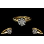 **WITHDRAWN** Ladies 18ct Gold Attractive Diamond Set Dress Ring.