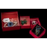 Collection of Butler & Wilson Crystal Brooches,