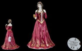 Royal Worcester Limited Edition Figure " The Fair Maiden Of Astolat " For Compton & Woodhouse,