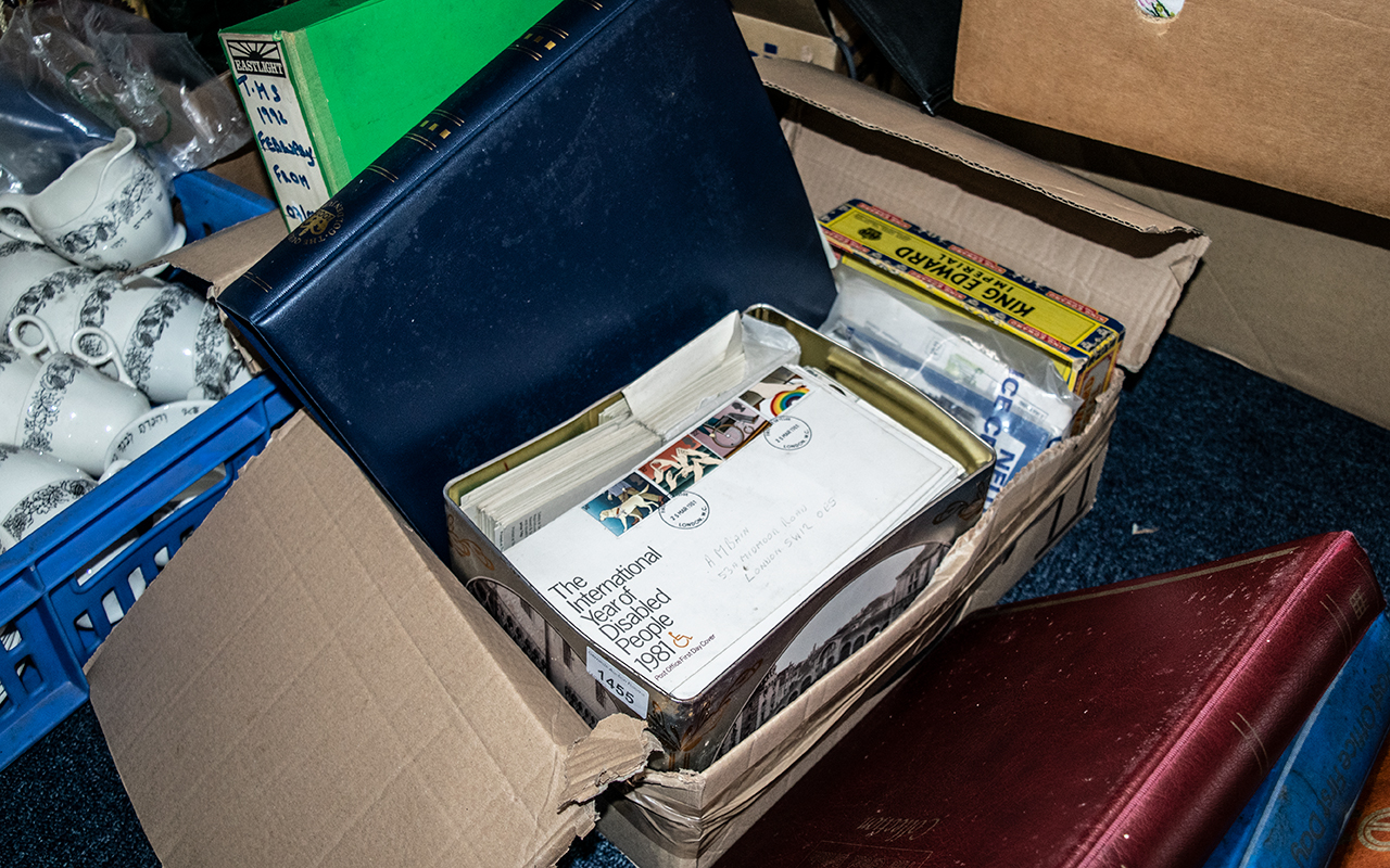 Collection of Ephemera, to include Stamps & Coins, comprising six albums containing coin covers, - Image 4 of 5