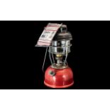 Vintage Tilley Lamp, Red Storm Paraffin Lantern With 171 Pyrex Glass,