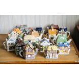 A Collection of Novelty Teapots Five Leonardo teapots,