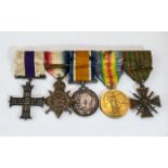 WWI Interest Military Cross (MC) Awarded to 2nd Lieut JH Goode Som L.