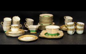 Tuscan China 'Plant' Tea Service, Reg. No.