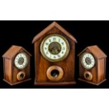 A French Movement Mantle Clock with cream chapter dial, Jacques Freres movement,